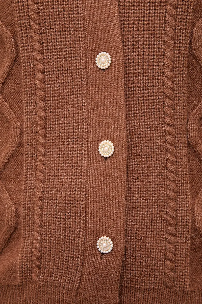 Answear.LAB Cardigan Donna Marrone 3618923 miniatura 5