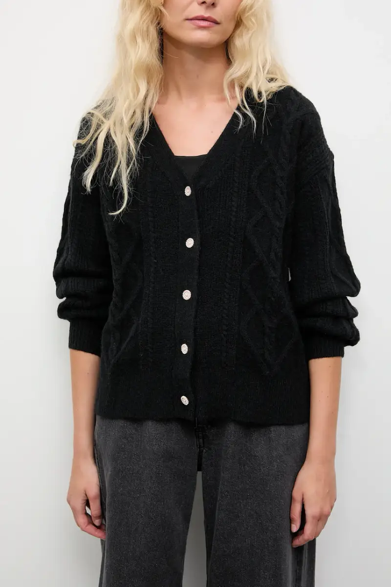 Answear.LAB Cardigan Donna Nero 3642265 miniatura 4