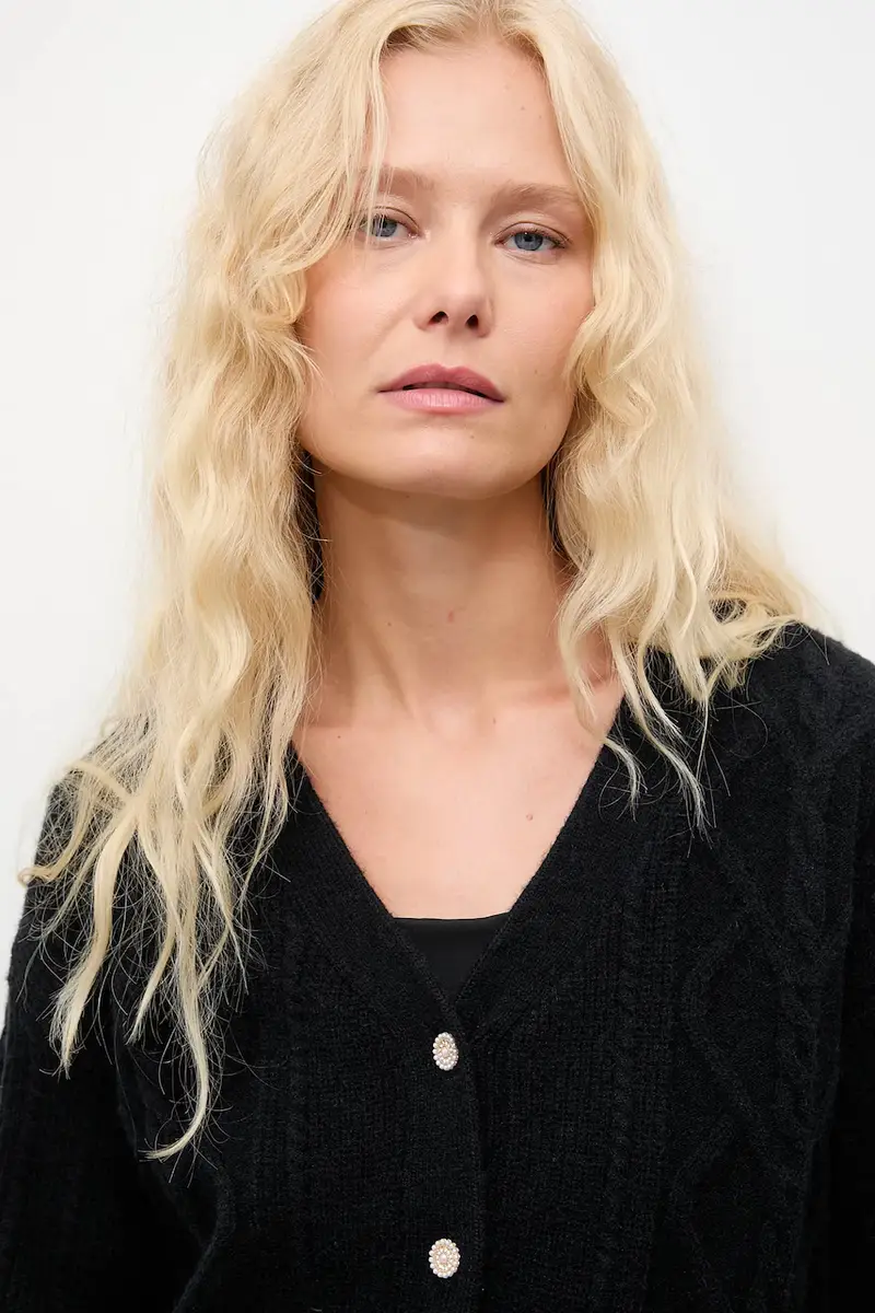 Answear.LAB Cardigan Donna Nero 3642265 miniatura 5