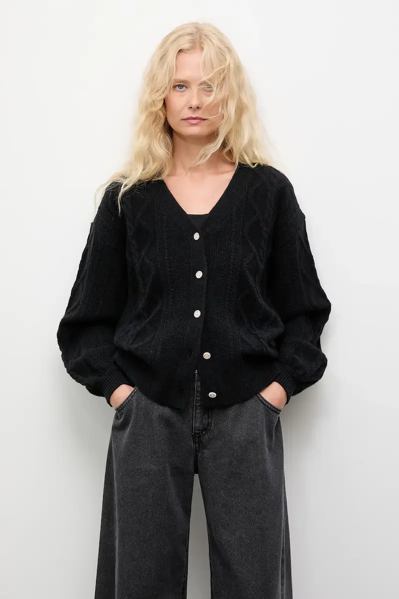Answear.LAB Cardigan Donna Nero 3642265
