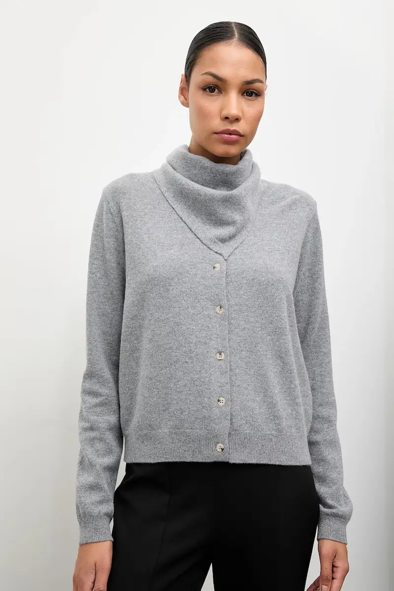 Answear.LAB Cardigan Donna Grigio 3610864 miniatura 2