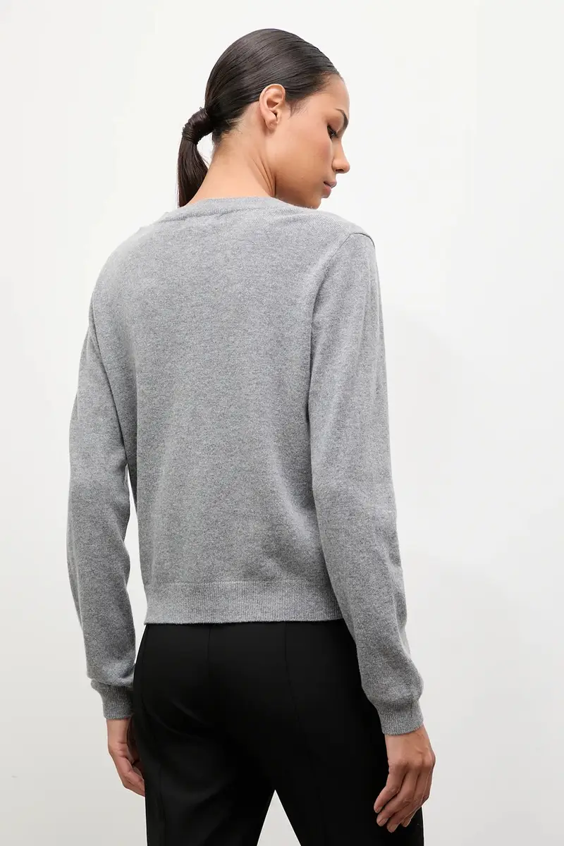Answear.LAB Cardigan Donna Grigio 3610864 miniatura 3