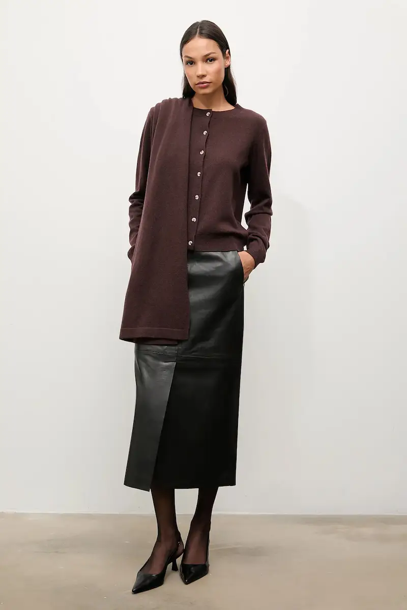 Answear.LAB Cardigan Donna Marrone 3771672 miniatura 2