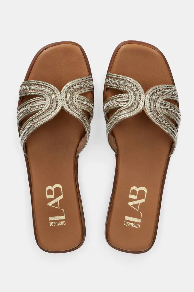 ciabatte slide donna colore oro miniatura 5