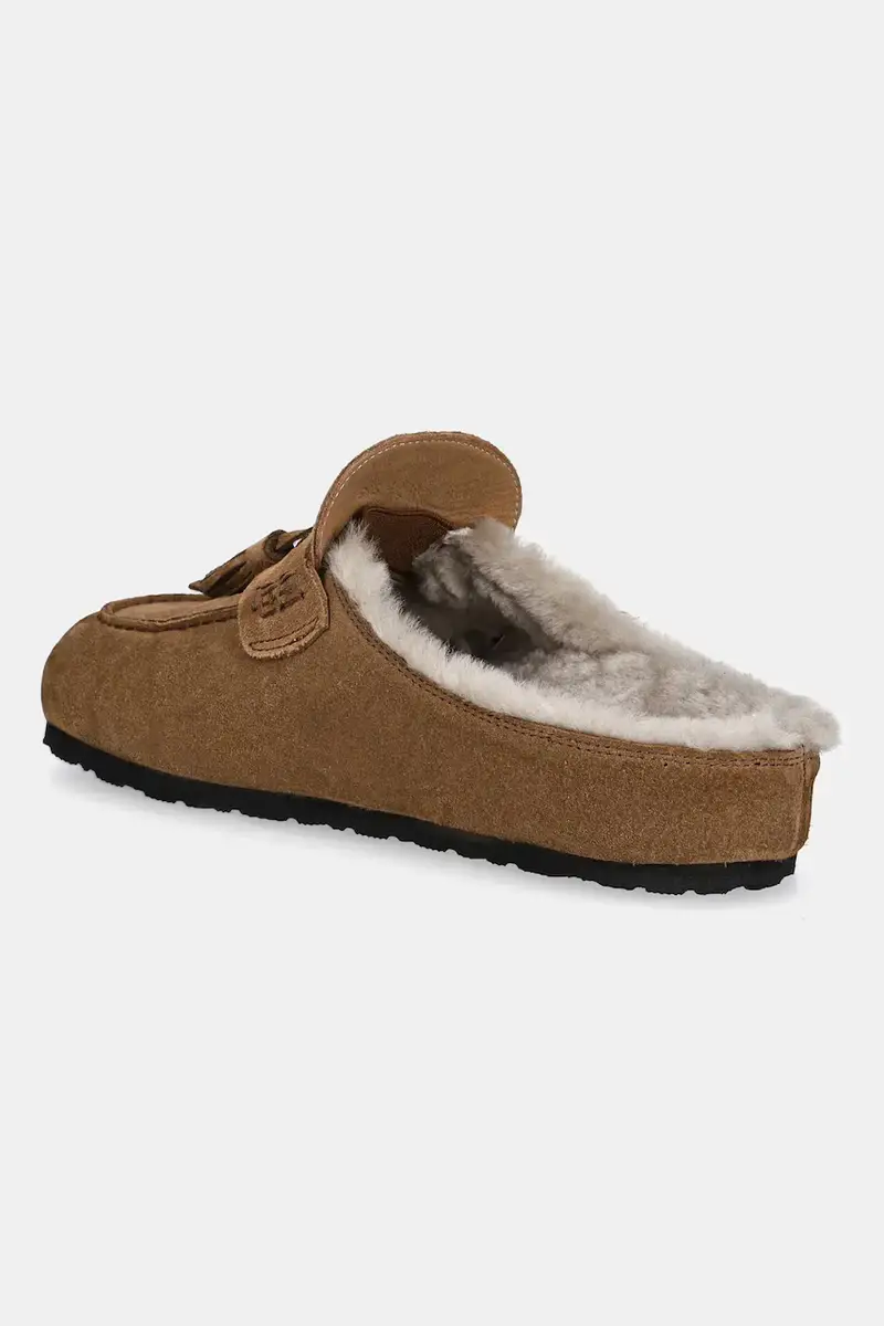 ciabatte slide in camoscio donna colore marrone miniatura 4