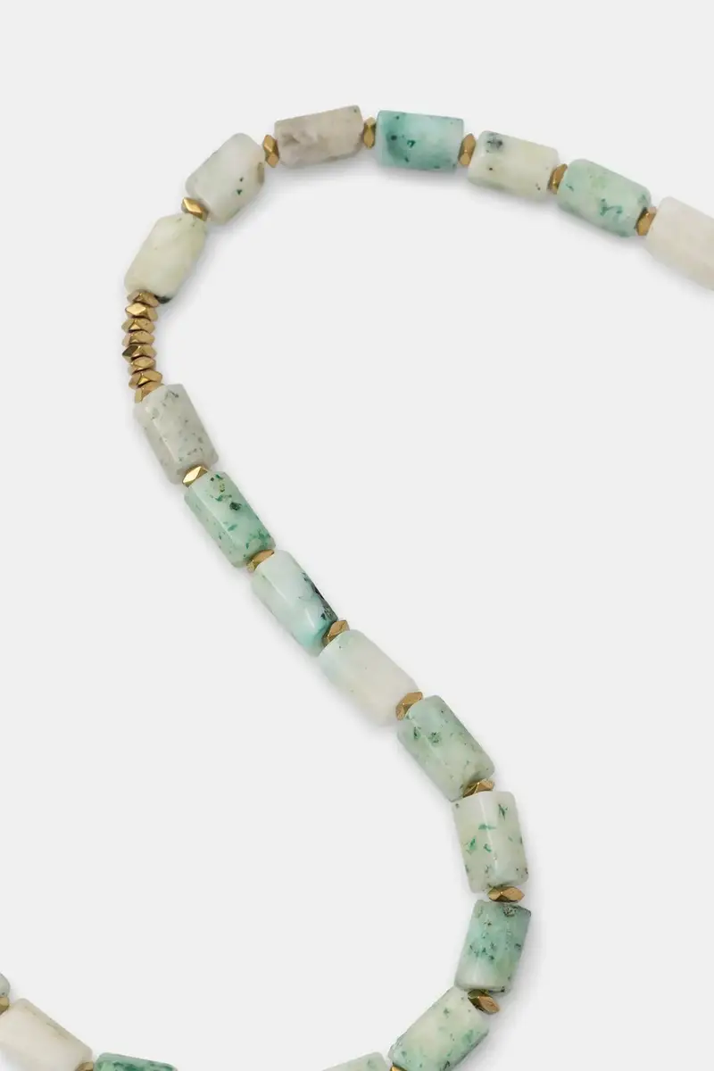 Answear Lab collana in diaspro kiwi, fatta a mano Turchese miniatura 4