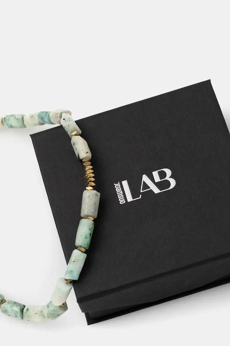 Answear Lab collana in diaspro kiwi, fatta a mano Turchese miniatura 5