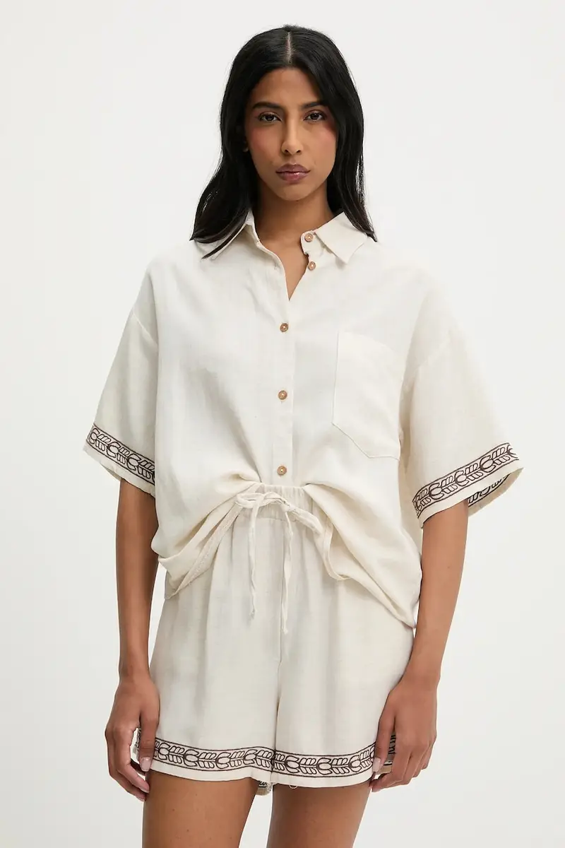 completo di lino donna colore beige