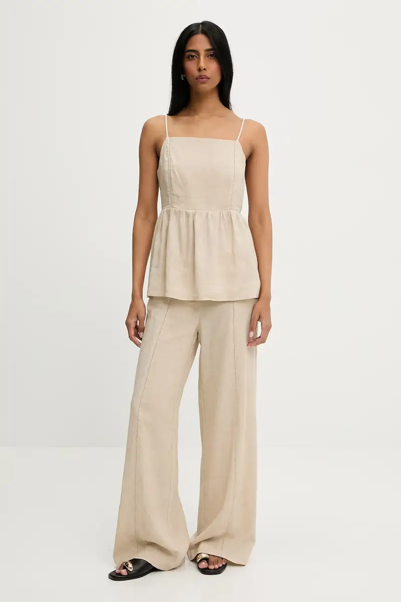 Answear Lab completo di lino donna colore beige