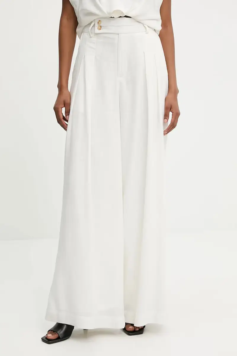 completo di lino donna colore bianco miniatura 3