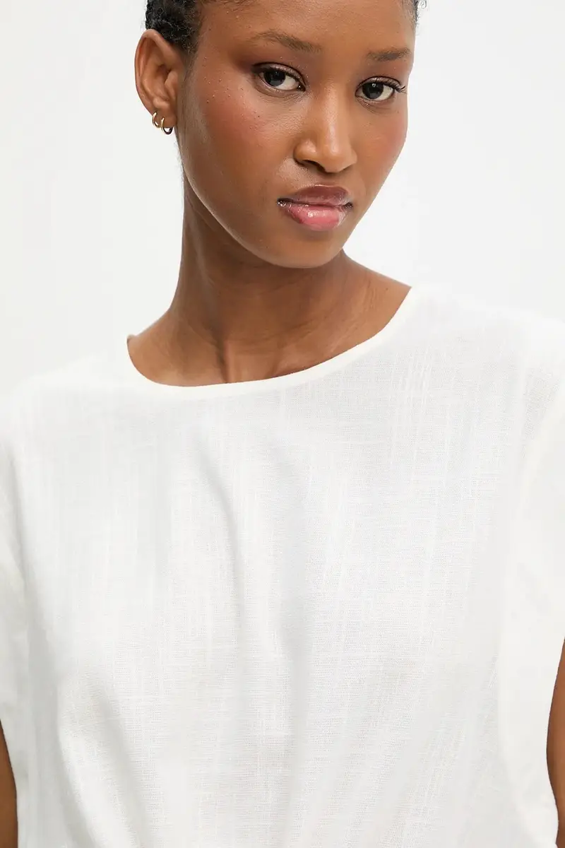 completo di lino donna colore bianco miniatura 5