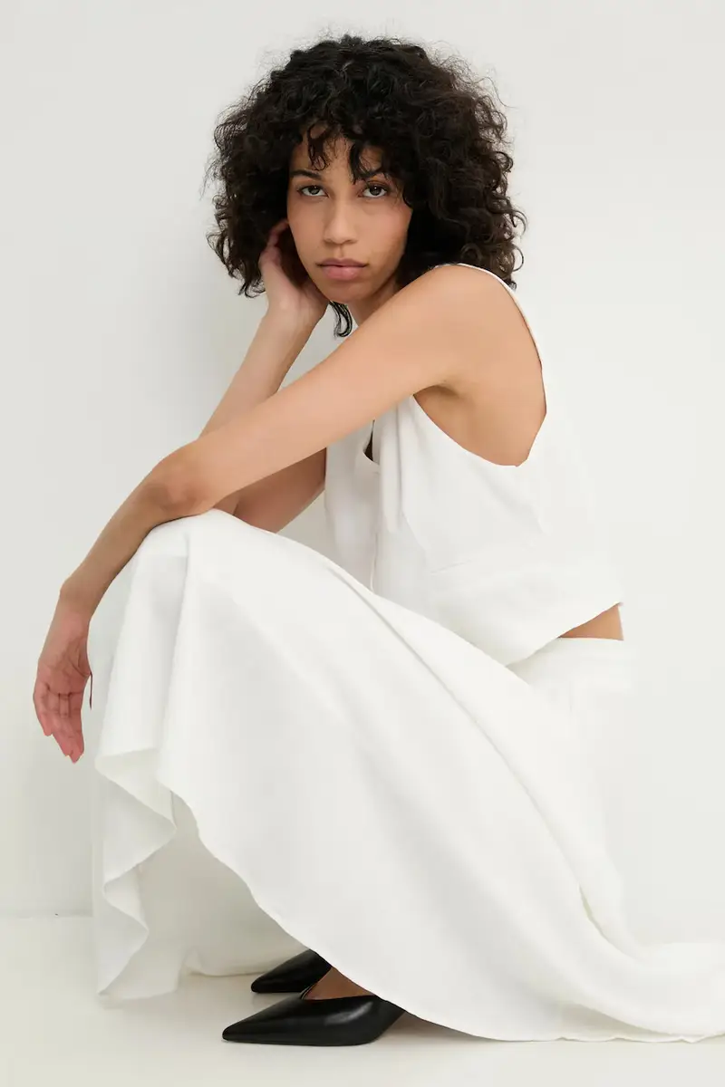 completo in lana donna colore bianco