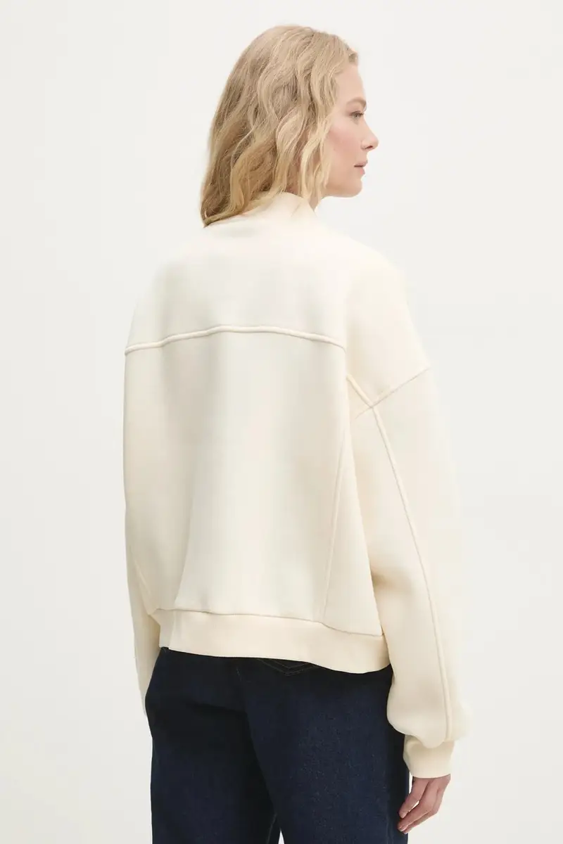 felpa donna colore beige miniatura 3