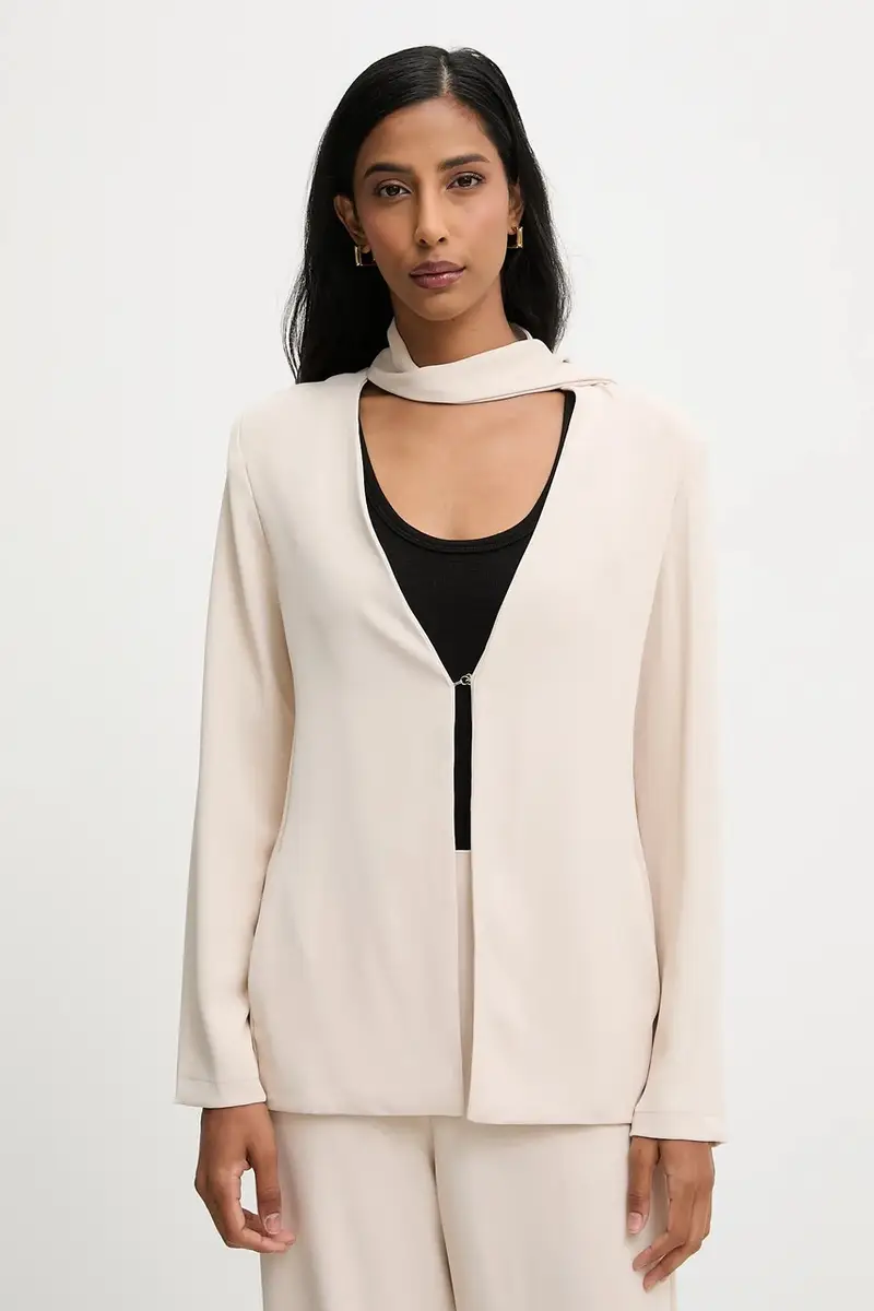 giacca colore beige miniatura 4