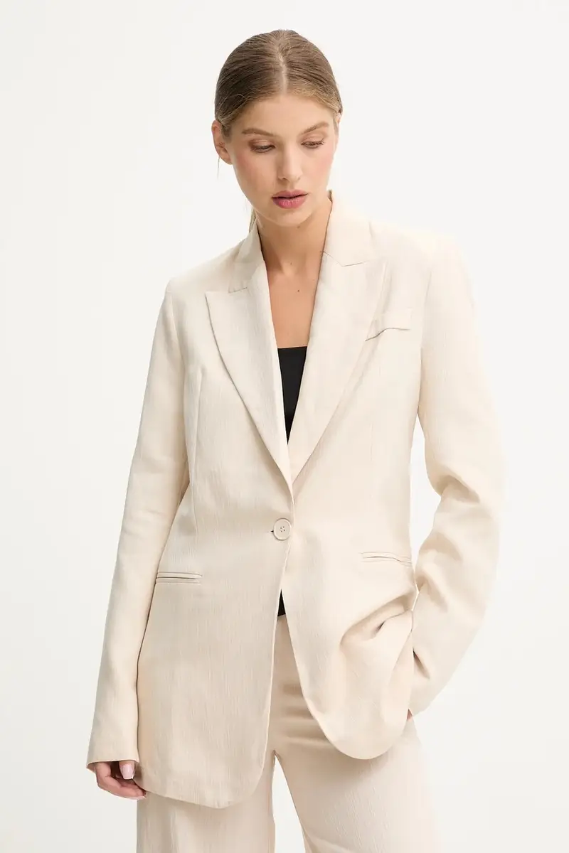 giacca colore beige miniatura 4