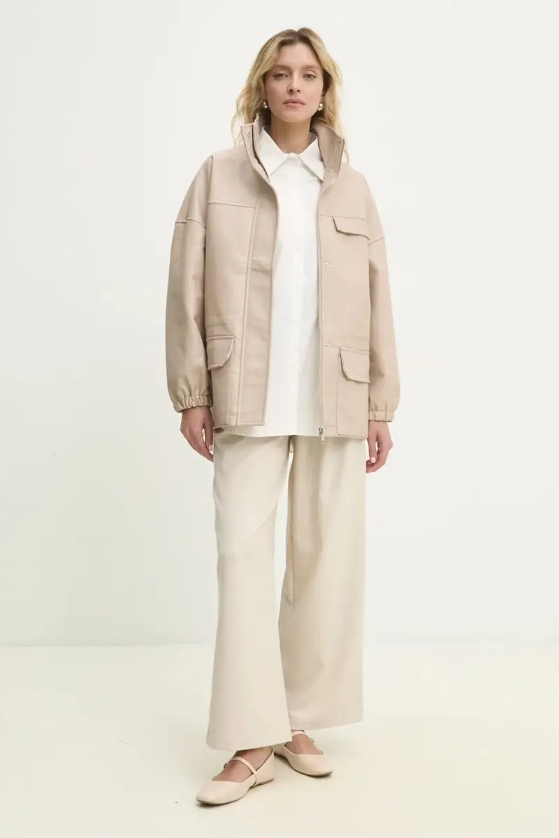 giacca colore beige miniatura 2