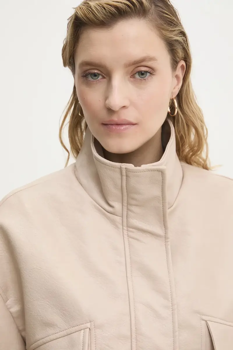 giacca colore beige miniatura 4