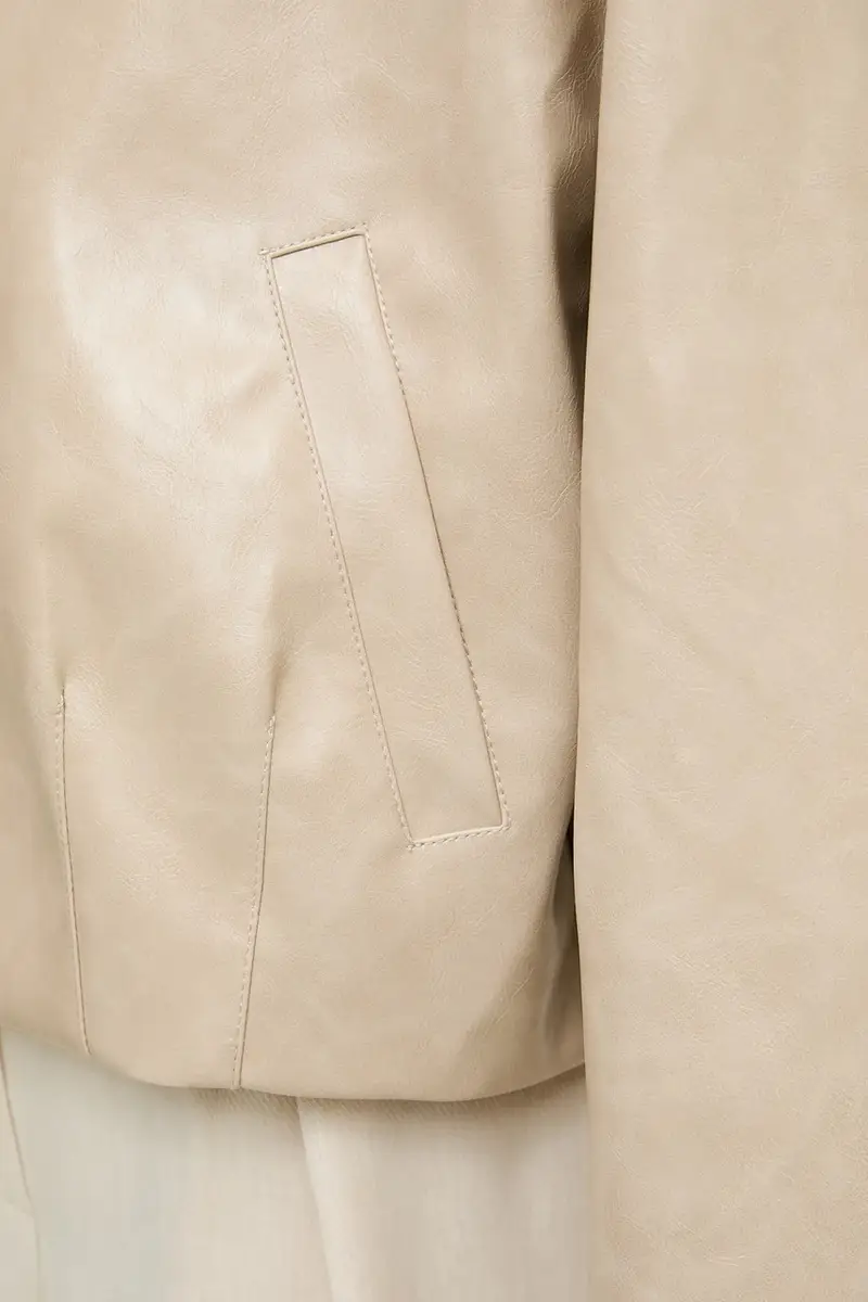 giacca colore beige miniatura 5