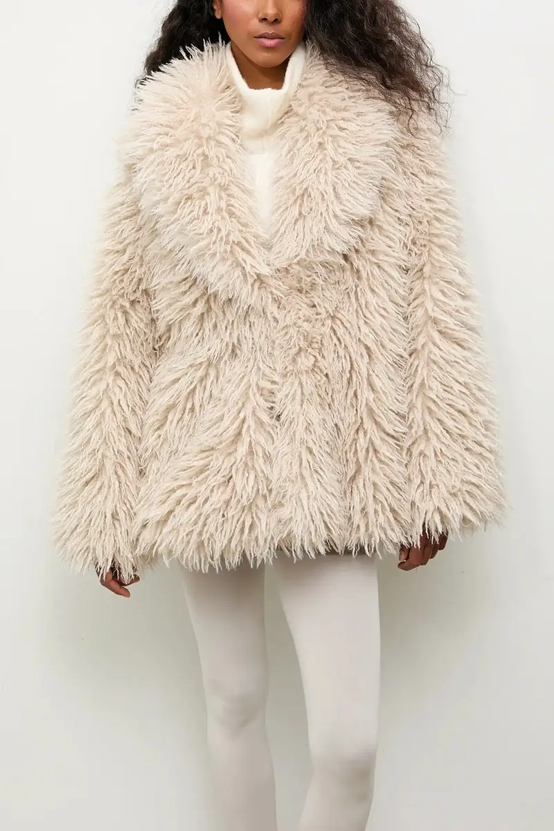 giacca colore beige miniatura 5