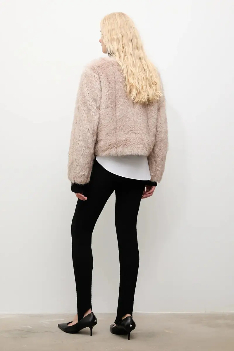 giacca colore beige miniatura 3