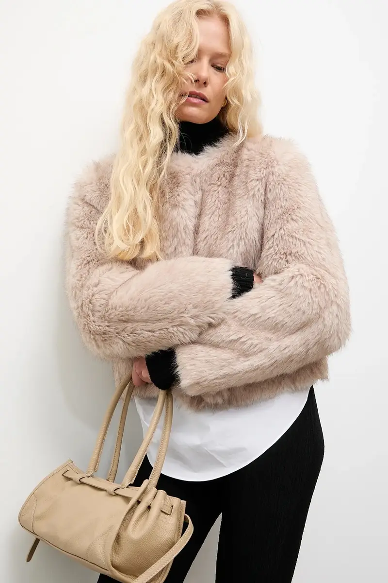 giacca colore beige miniatura 4