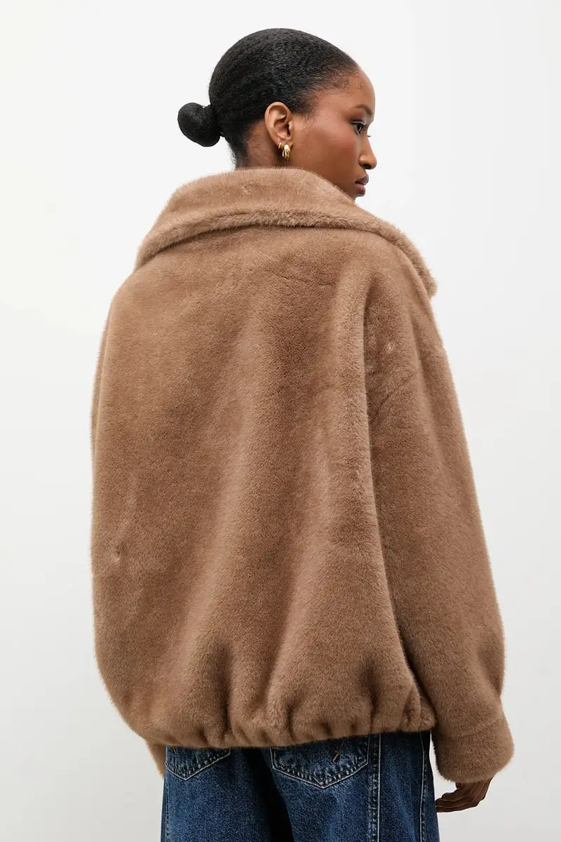 giacca colore beige miniatura 3