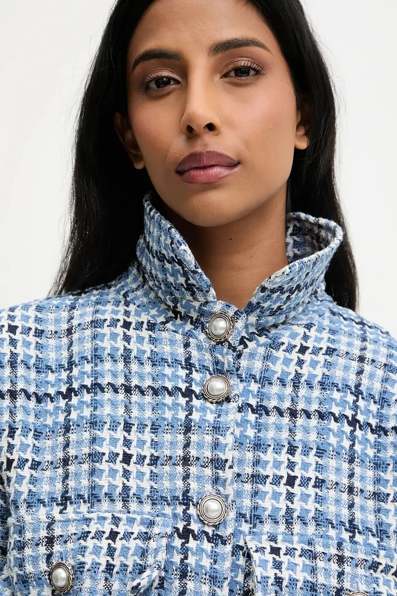 giacca colore blu miniatura 5