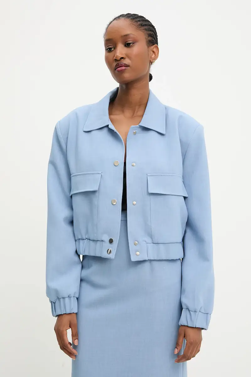 giacca colore blu miniatura 2