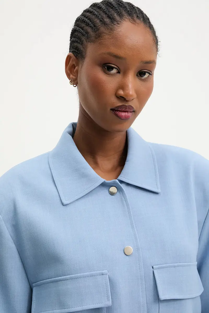 giacca colore blu miniatura 5