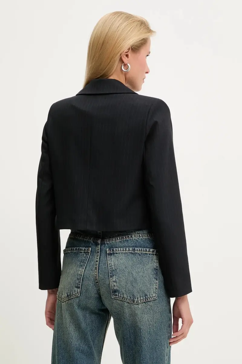 giacca colore blu navy miniatura 3