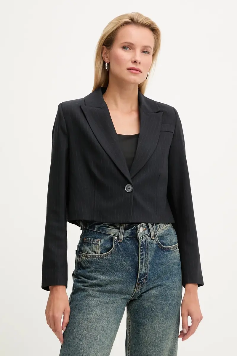 giacca colore blu navy miniatura 4