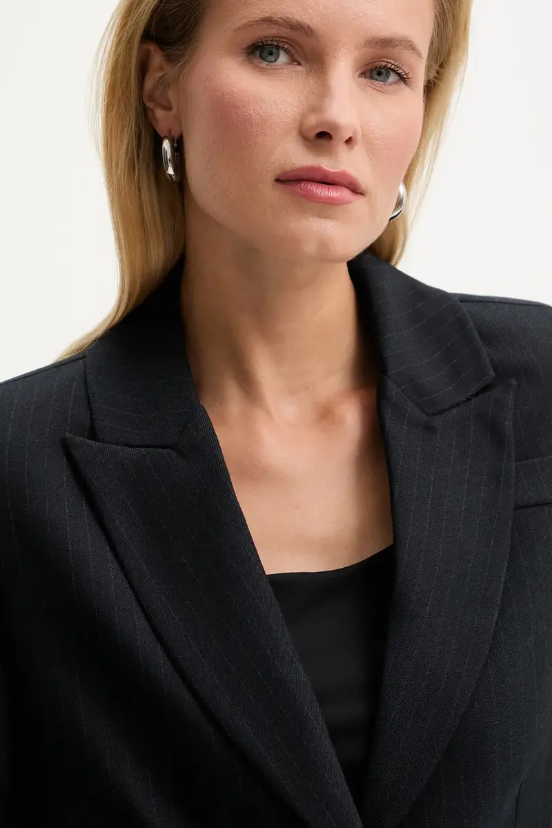 giacca colore blu navy miniatura 5