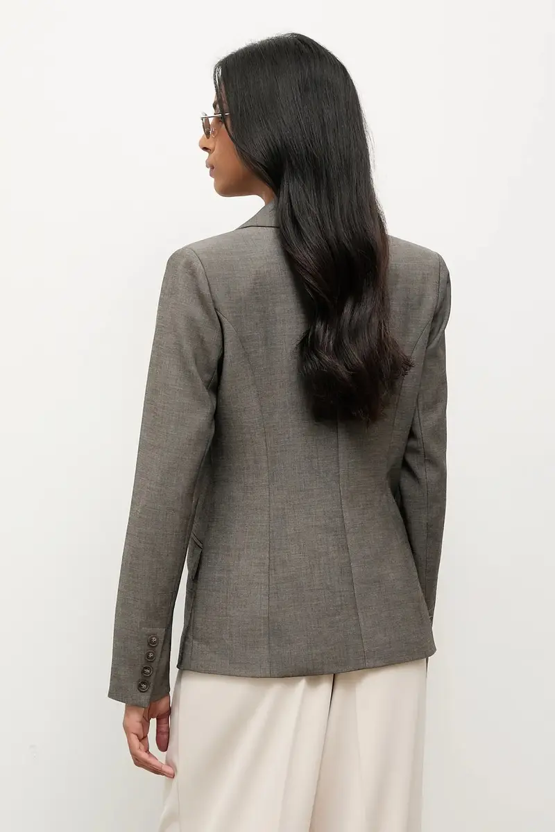 giacca colore grigio miniatura 4