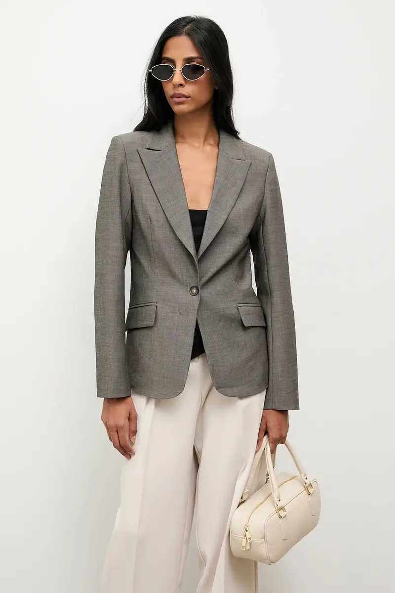 giacca colore grigio miniatura 5