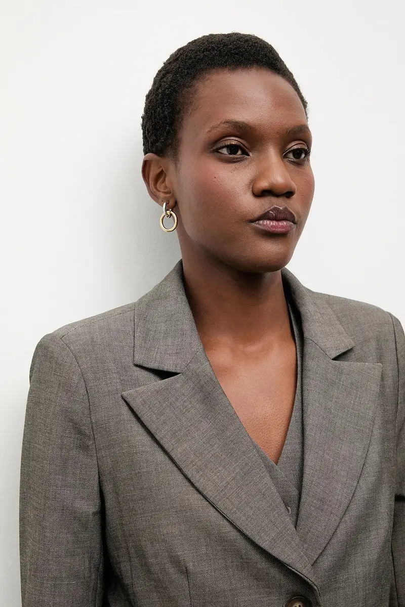 giacca colore grigio miniatura 4