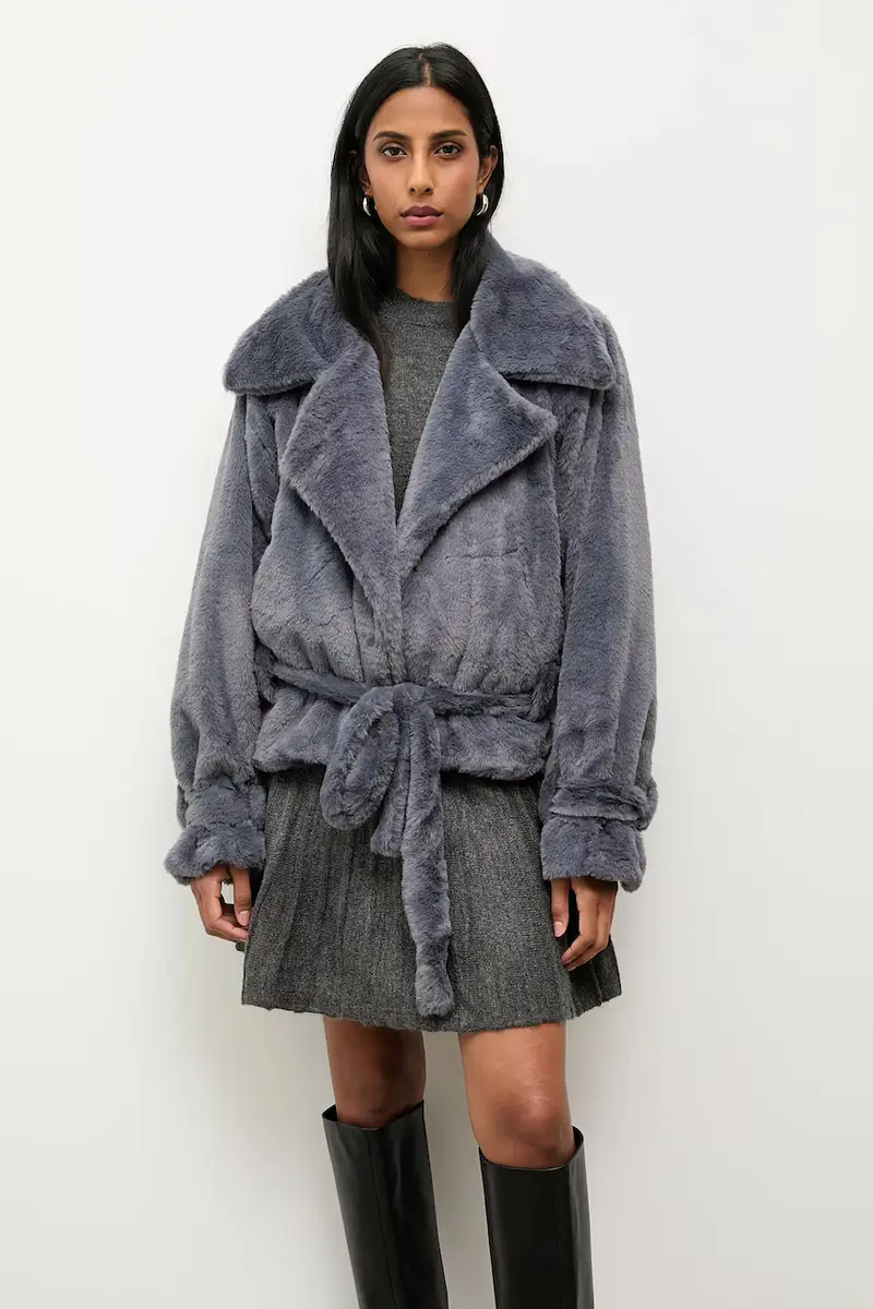 giacca colore grigio miniatura 4