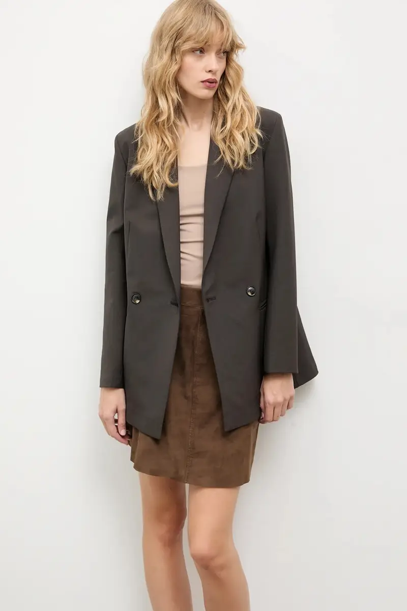 giacca colore grigio miniatura 4