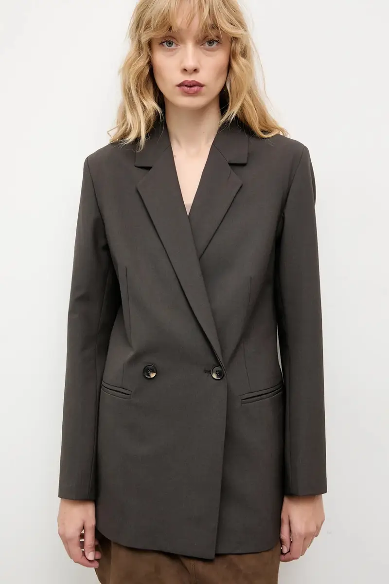 giacca colore grigio miniatura 5