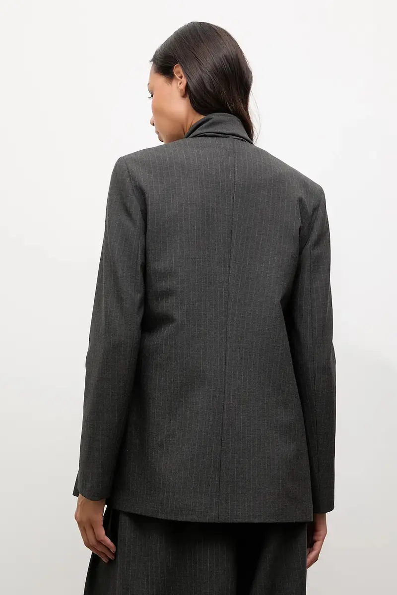 giacca colore grigio miniatura 3