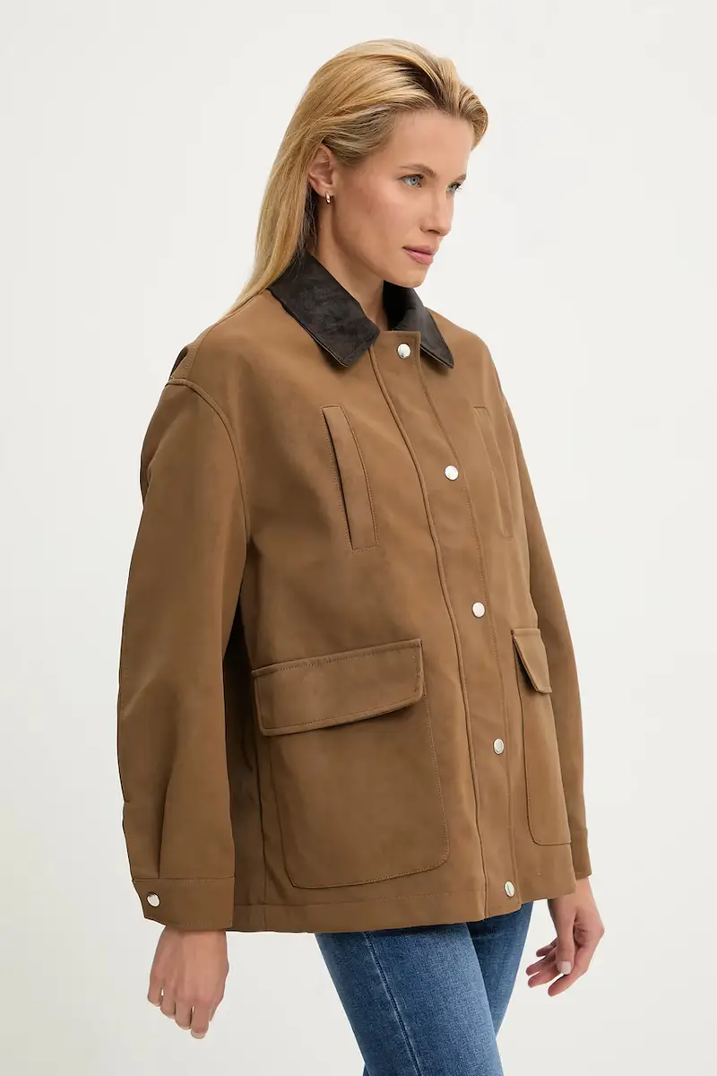 giacca colore marrone miniatura 4