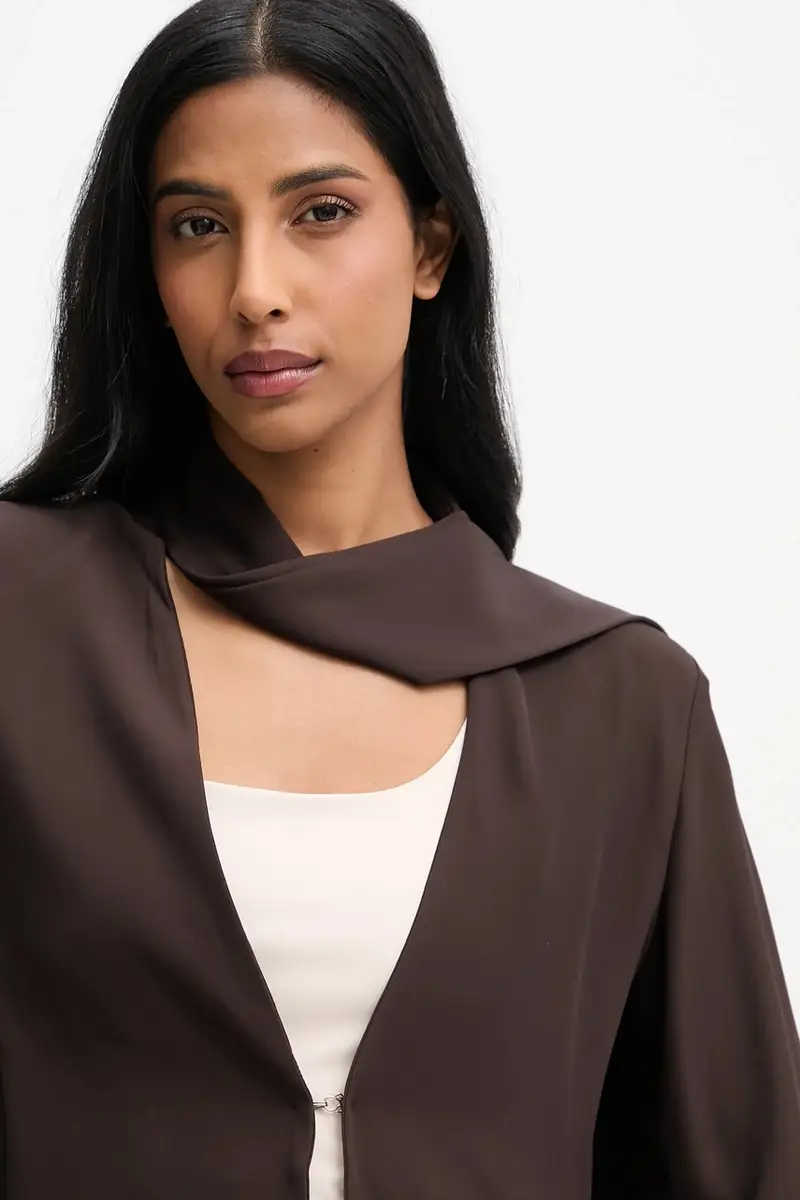 giacca colore marrone miniatura 4