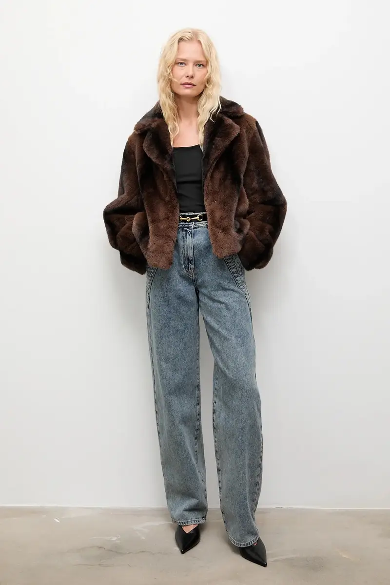 giacca colore marrone miniatura 3