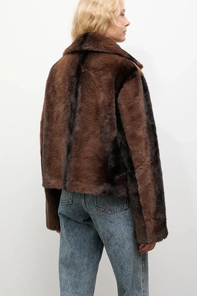 giacca colore marrone miniatura 4