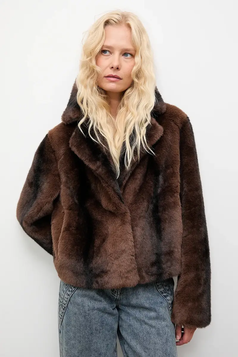 giacca colore marrone miniatura 5