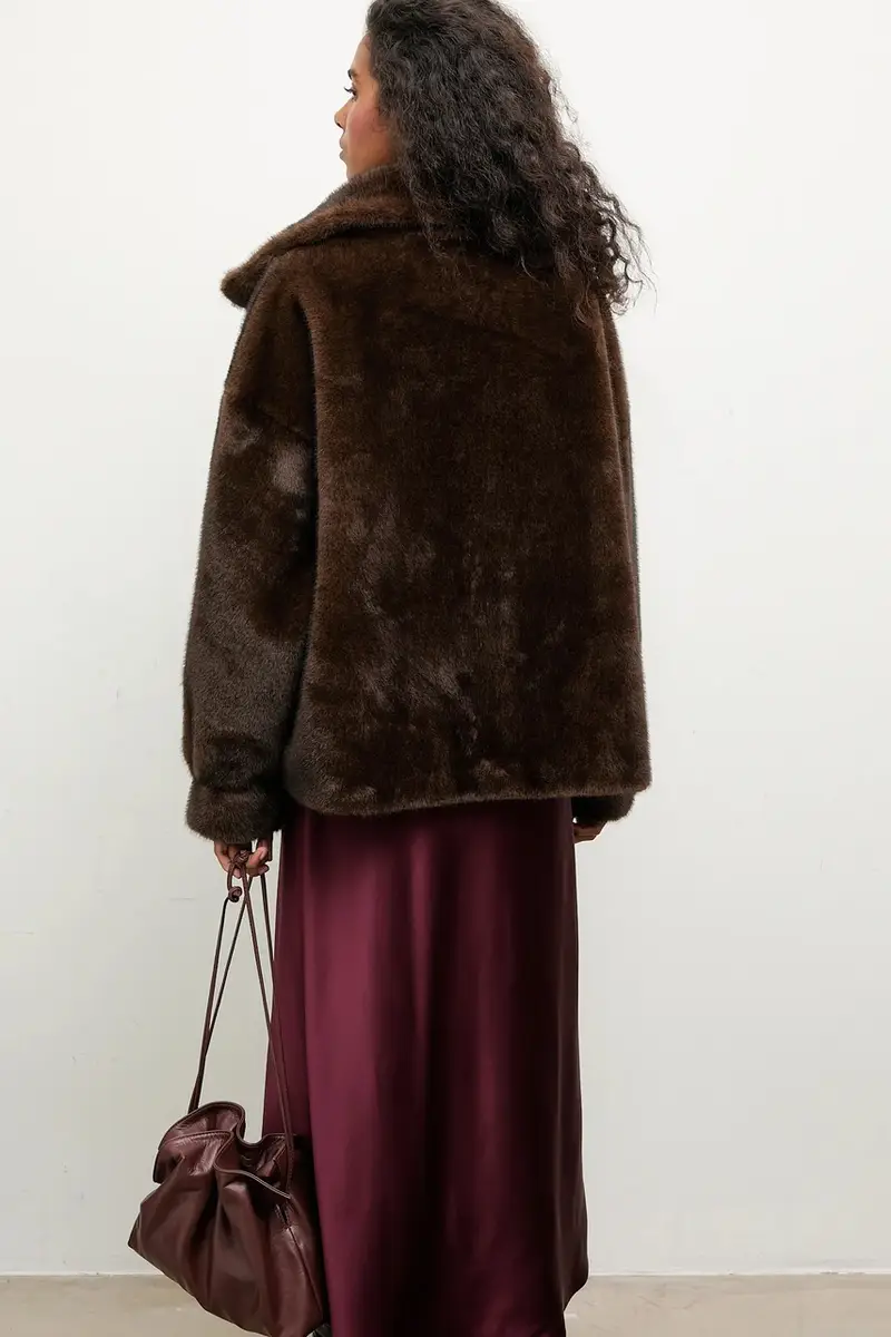 giacca colore marrone miniatura 3