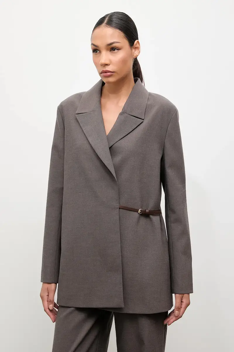 giacca colore marrone miniatura 2