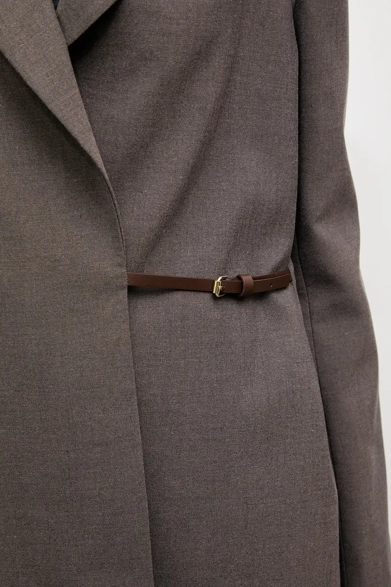 giacca colore marrone miniatura 5