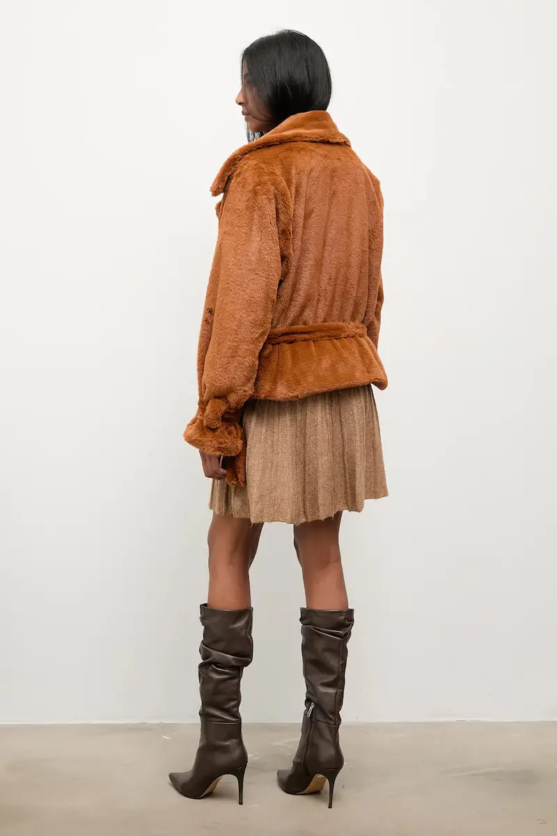 giacca colore marrone miniatura 3