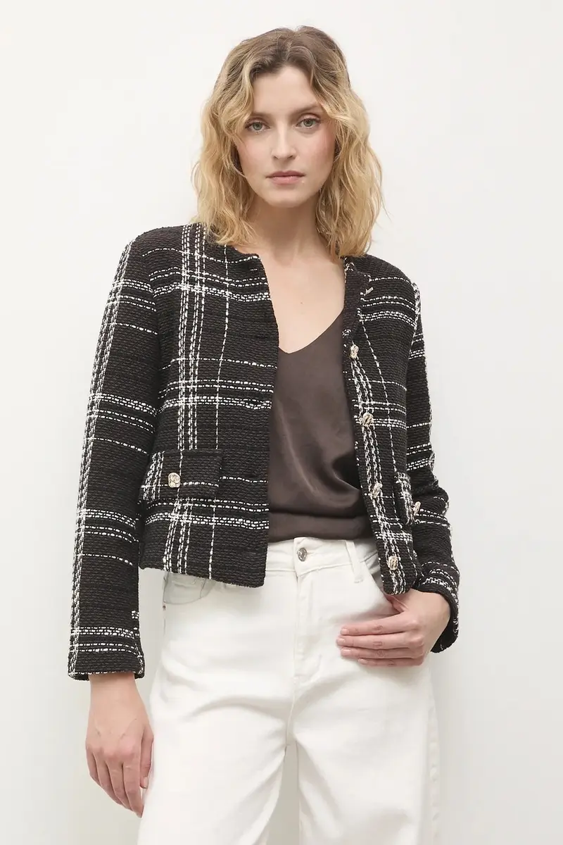 giacca colore marrone miniatura 4