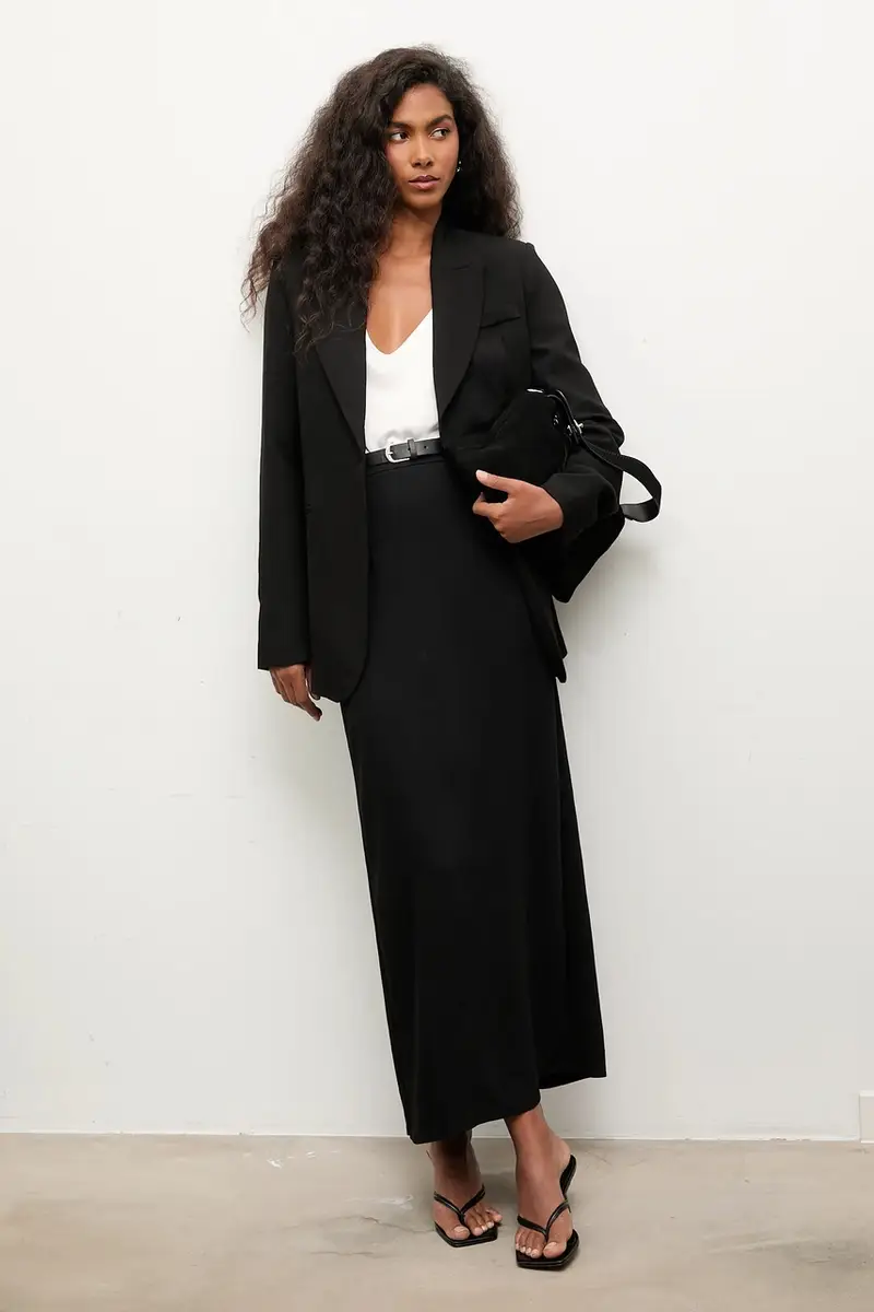 giacca colore nero miniatura 3